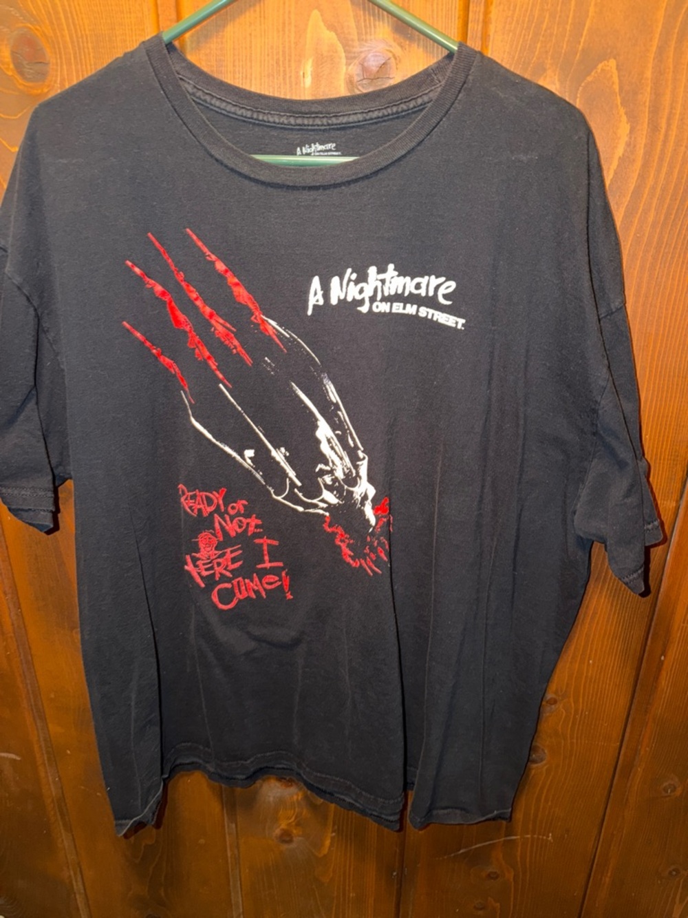 A Nightmare on Elm Street Black Short Sleeve Graphic Tee - Horror Movie Shirt